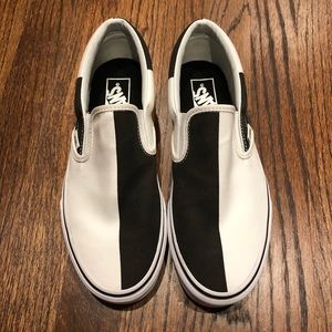 mega checker slip on vans